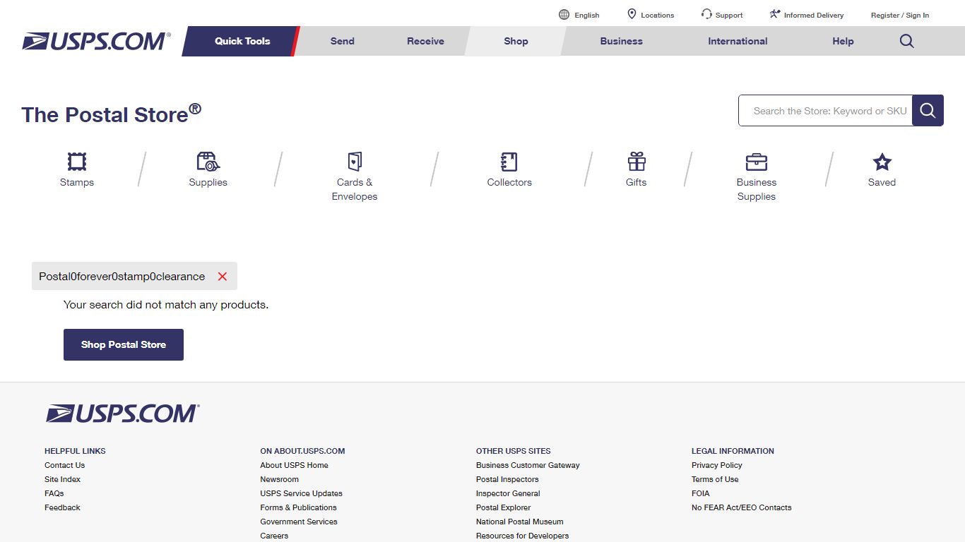 The Postal Store @ USPS.com